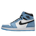 نایک جردن 1 رترو ساق دار آبی مشکی  Nike Jordan 1 Retro High White University Blue Black