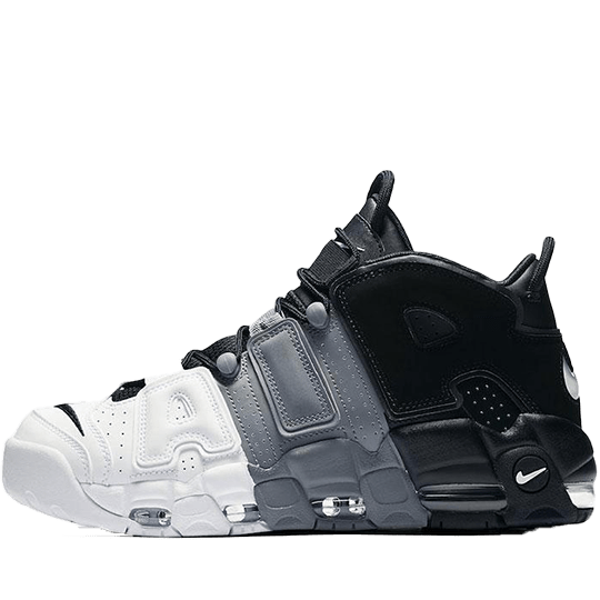 نایک ایر آپتمپو مشکی خاکستری  Nike Air More up tempo Tri Color