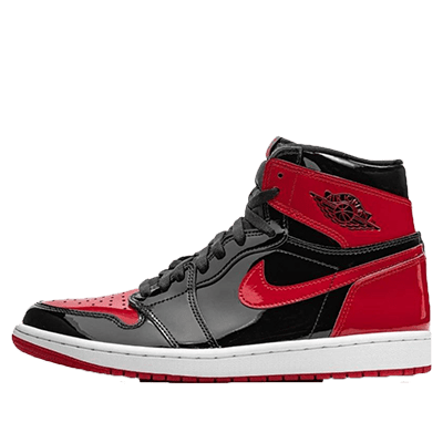 نایک جردن 1 رترو ساق دار قرمز مشکی  Jordan 1 Retro High OG Patent Bred