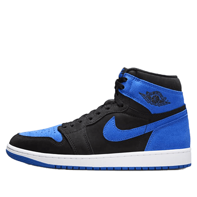 نایک ایر جردن ۱ ساق دار رویال ریمجند مشکی آبی Nike Air Jordan 1 High OG Royal Re-Imagined