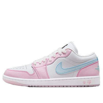 نایک ایر جردن 1 بدون ساق ردپای صورتی Nike Air Jordan 1 Low SE Paw Print Pink Faom