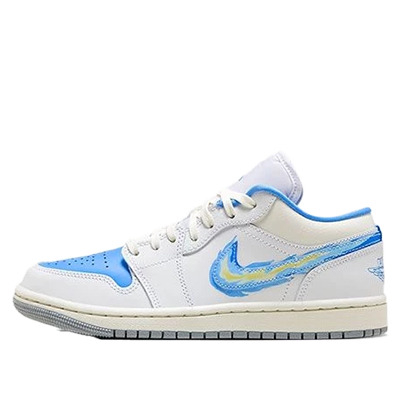 نایک ایر جردن 1 بدون ساق متولد پرواز آبی Nike Air Jordan 1 Low Born To Fly University Blue